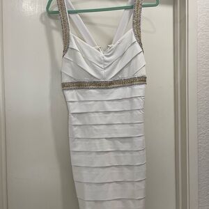 White House Black Market - White beaded dress
